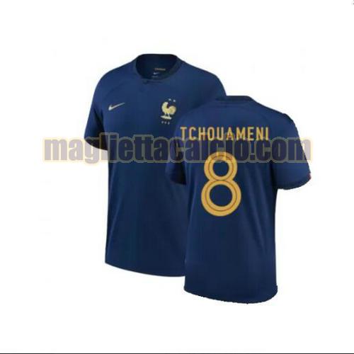 maglia tchouameni 8 francia uomo prima 2022
