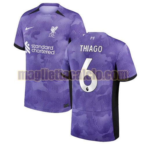 maglia terza thiago 6 liverpool uomo 2023-2024