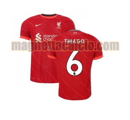 maglia thiago 6 liverpool uomo prima 2021-2022