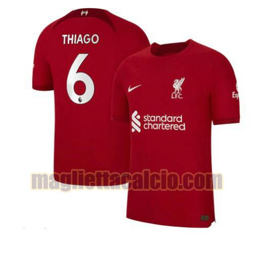 maglia thiago 6 liverpool uomo prima 2022-2023