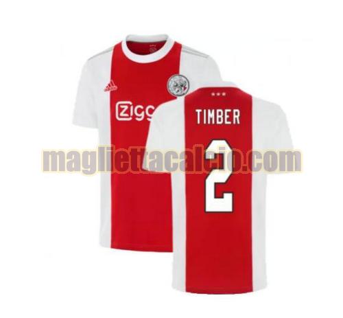 maglia timber 2 ajax uomo prima 2021-2022