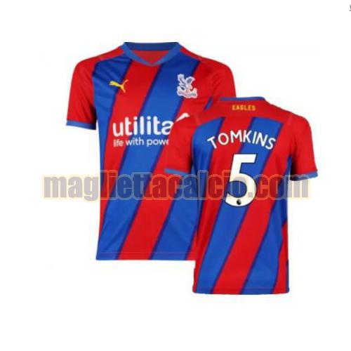 maglia tomkins 5 crystal palace uomo prima 2021-2022