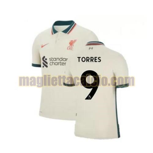 maglia torres 9 liverpool uomo seconda 2021-2022