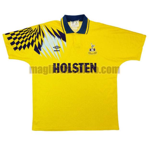 maglia tottenham hotspur giallo seconda 1991-1994