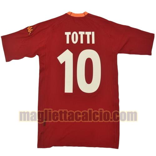 maglia totti 10 as roma uomo prima divisa 2000-2001