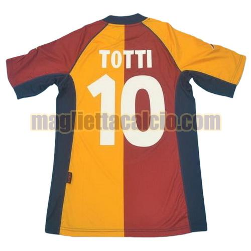 maglia totti 10 as roma uomo prima divisa 2001-2002