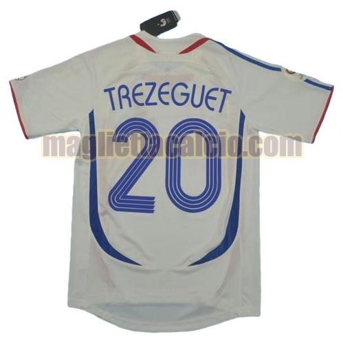 maglia trezeguet 20 francia uomo seconda divisa coppa del mondo 2006