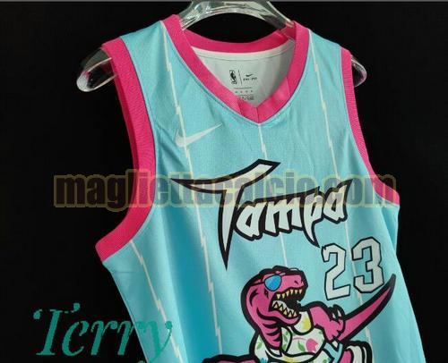  maglia uomo alex len 2021 tampa city toronto raptors rosa blu 27