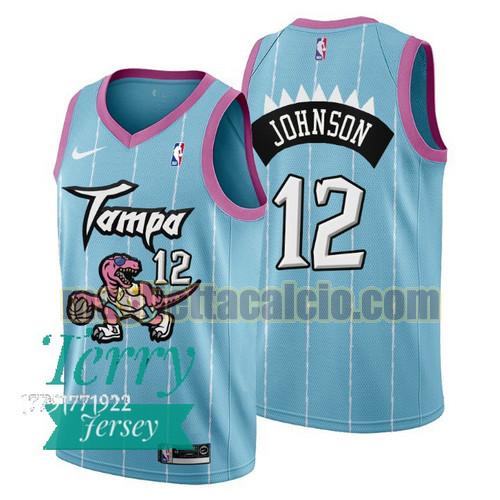 maglia uomo alize johnson 2021 tampa city toronto raptors rosa blu 12