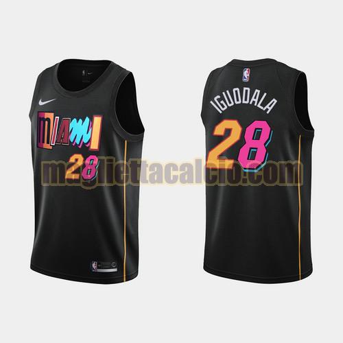maglia uomo andre iguodala 2021-22 city edition miami heat nero 28