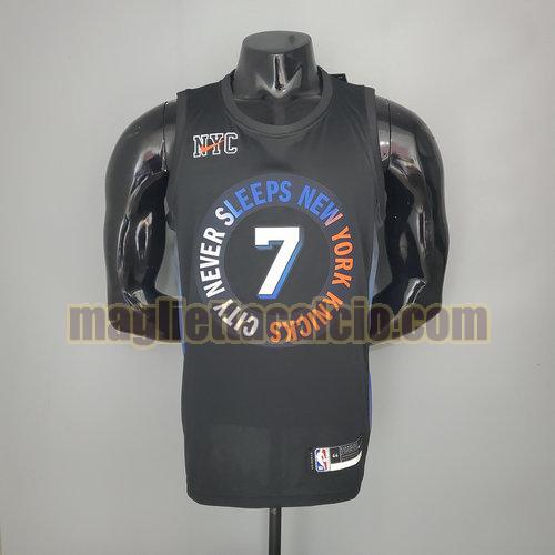 maglia uomo anthony città edizione 2021 new york knicks nero 7