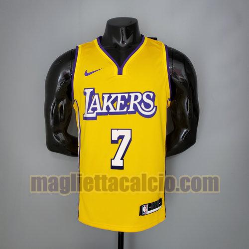 maglia uomo anthony edizione city con scollo a v los angeles lakers giallo 7