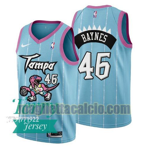 maglia uomo aron baynes 2021 tampa city toronto raptors rosa blu 46
