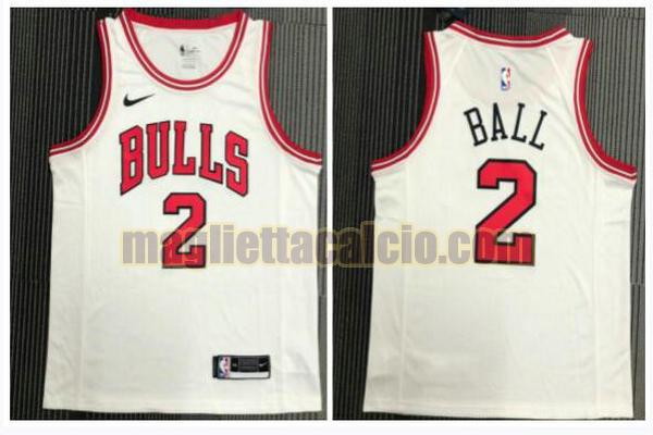 maglia uomo ball retrò chicago bulls bianco 2