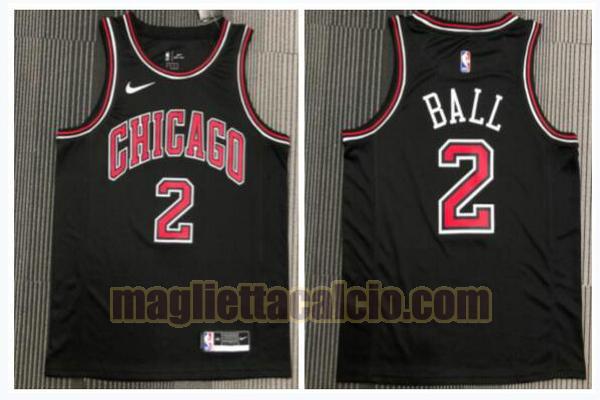 maglia uomo ball retrò chicago bulls nero 2