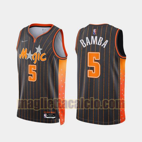 maglia uomo bamba 2022 city edition 75th anniversary edition orlando magic blu oscuro 5