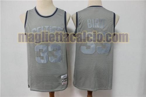 maglia uomo biro edizione limitata retrò boston celtics grigio 33
