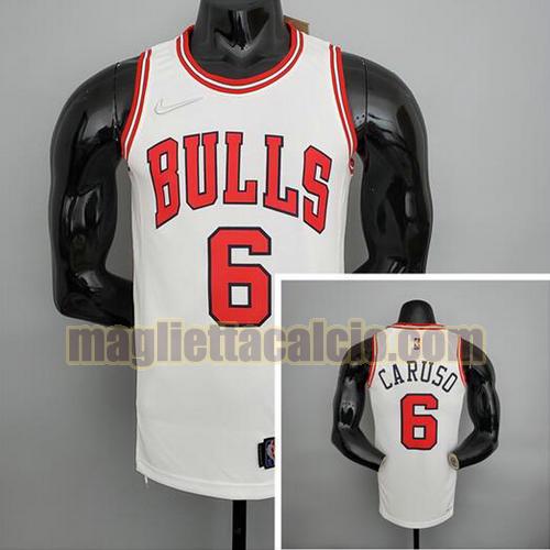 maglia uomo caruso 75° anniversario chicago bulls bianco 6