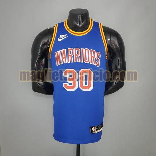 maglia uomo curry 75° anniversario golden state warriors blu 30