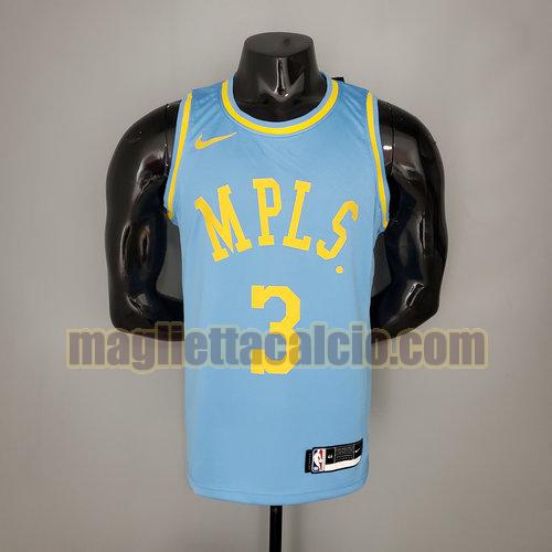 maglia uomo davis minneapolis edizione 2021 los angeles lakers blu 3