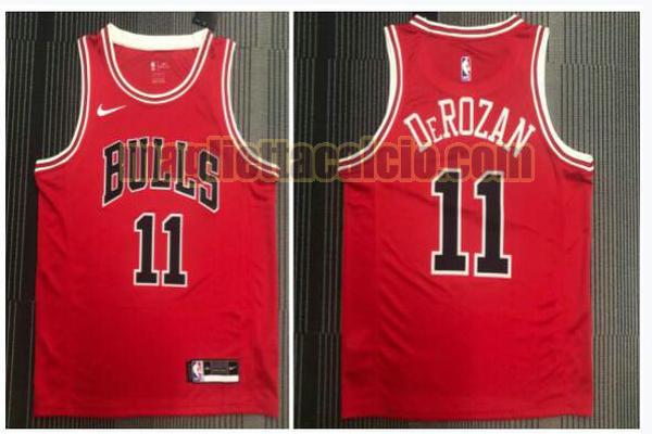 maglia uomo derozan retrò chicago bulls rosso 11