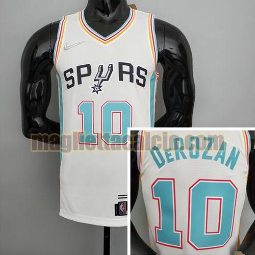 maglia uomo derozan stagione 2022 san antonio spurs bianco 10