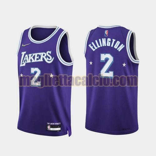 maglia uomo ellington 2022 city edition 75th anniversary edition los angeles lakers porpora 2
