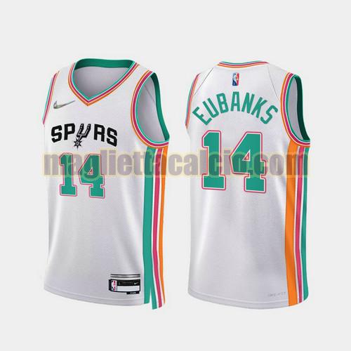 maglia uomo euranks 2022 city edition 75th anniversary edition san antonio spurs bianco 14