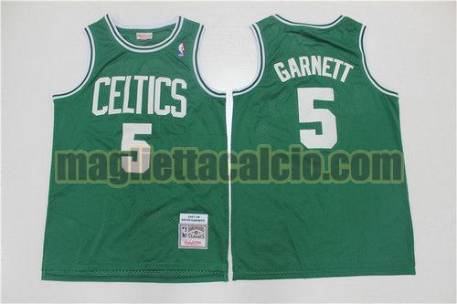 maglia uomo garnett edizione retrò 2007-2008 boston celtics verde 5