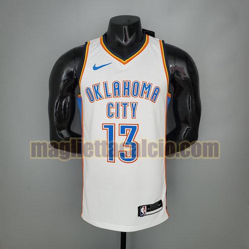 maglia uomo george oklahoma city thunder bianco 13