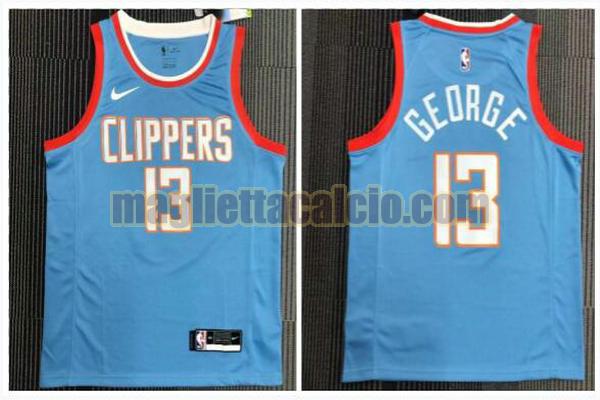 maglia uomo george retrò los angeles clippers blu 13