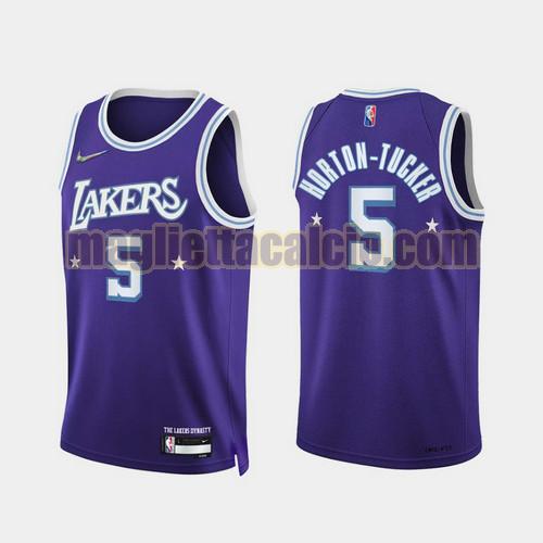 maglia uomo horton tucker 2022 city edition 75th anniversary edition los angeles lakers porpora 5