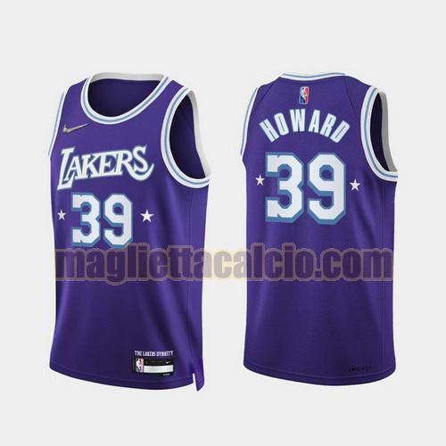 maglia uomo howard 2022 city edition 75th anniversary edition los angeles lakers porpora 39