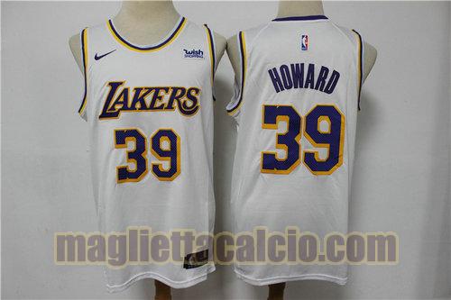 maglia uomo howard edizione fan los angeles lakers bianco 39