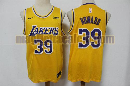 maglia uomo howard edizione fan los angeles lakers giallo 39