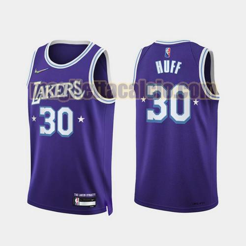 maglia uomo huff 2022 city edition 75th anniversary edition los angeles lakers porpora 30