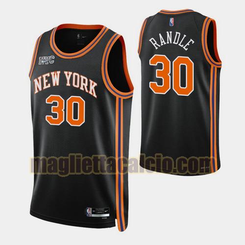 maglia uomo julius randle 2022 city edition 75th anniversary edition new york knicks nero 30