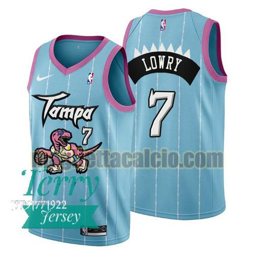 maglia uomo kyle lowry 2021 tampa city toronto raptors rosa blu 7