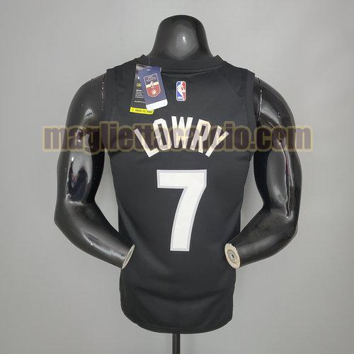  maglia uomo lowry edizione bonus 2021 toronto raptors viola e nero 7