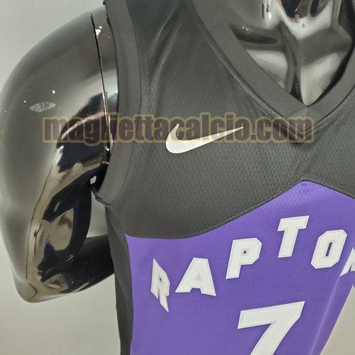  maglia uomo lowry edizione bonus 2021 toronto raptors viola e nero 7