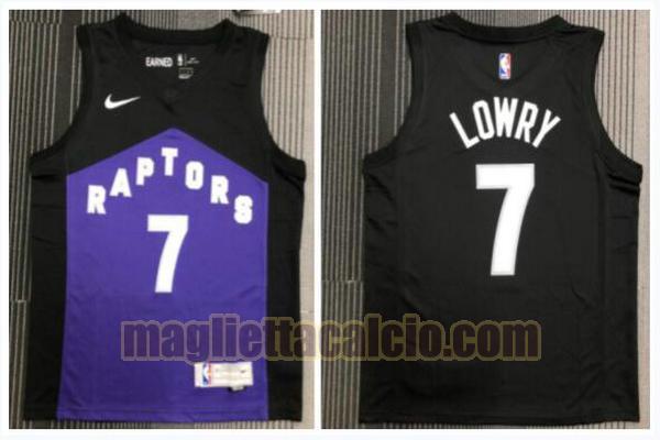 maglia uomo lowry edizione bonus toronto raptors morado nero 7