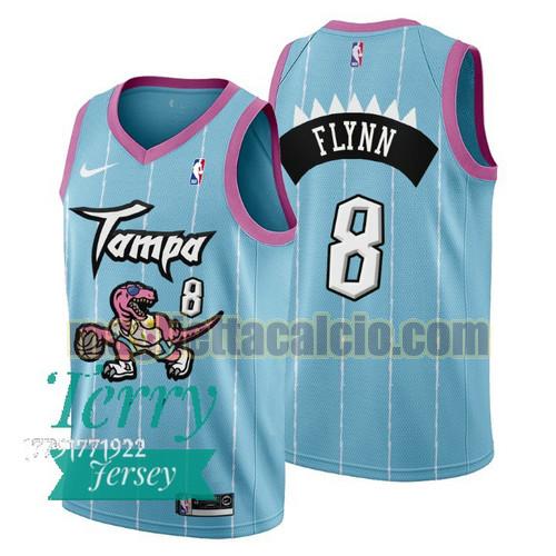 maglia uomo malachi flynn 2021 tampa city toronto raptors rosa blu 8