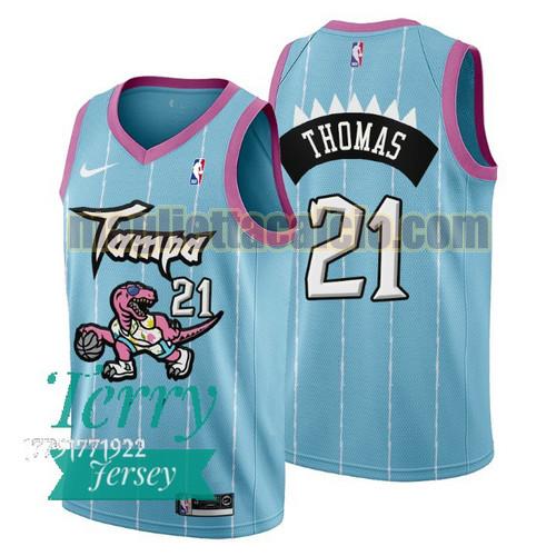maglia uomo matt thomas 2021 tampa city toronto raptors rosa blu 21