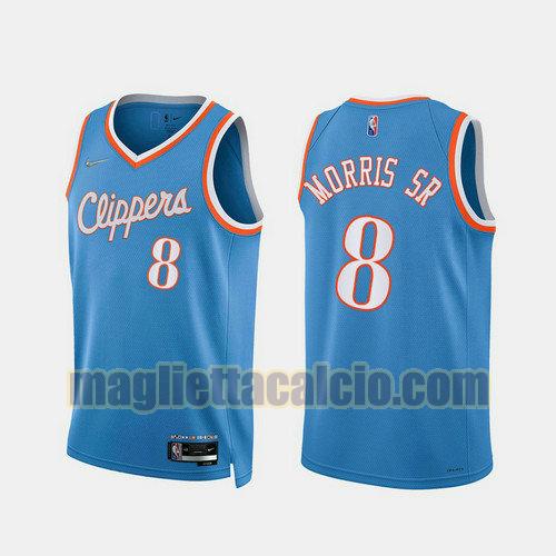 maglia uomo morris sr 2022 city edition 75th anniversary edition los angeles clippers blu 8