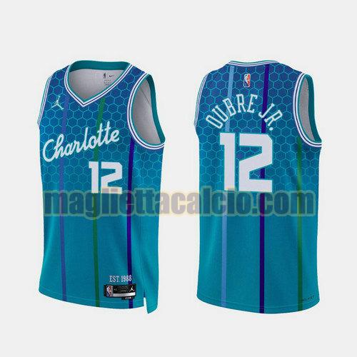 maglia uomo oubre jr 2022 city edition 75th anniversary edition brooklyn nets blu 12