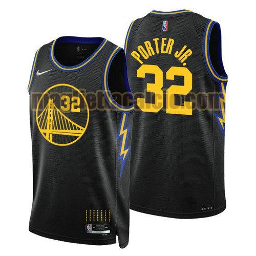 maglia uomo porter jr 2022 city edition 75th anniversary edition golden state warriors nero 32