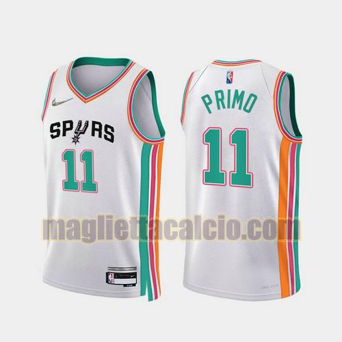 maglia uomo primo 2022 city edition 75th anniversary edition san antonio spurs bianco 11