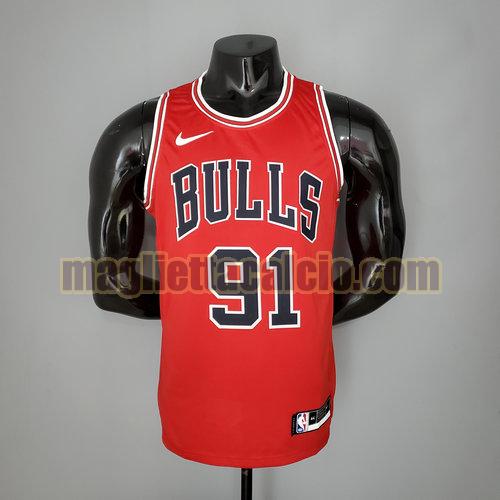 maglia uomo rooman chicago bulls rosso 91
