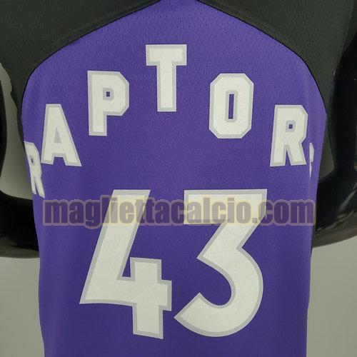  maglia uomo siakam edizione bonus 2021 toronto raptors viola e nero 43