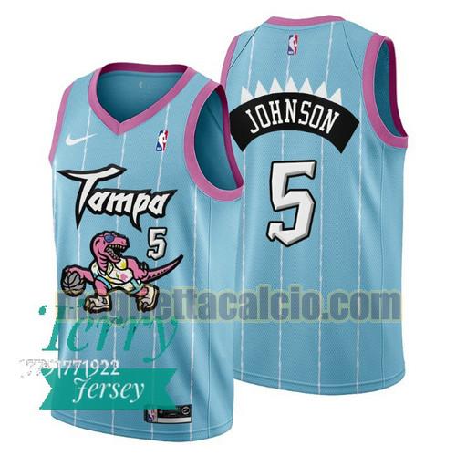 maglia uomo stanley johnson 2021 tampa city toronto raptors rosa blu 5